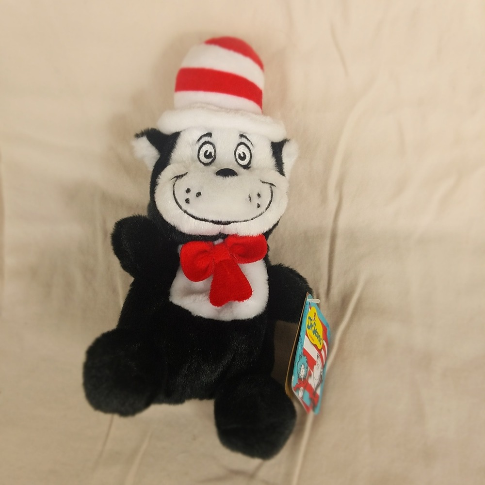 Aurora Dr Seuss Cat in the Hat Plush 8 Inch Stuffed Animal 2021 NWT